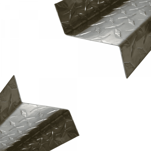 Z-Profil aus Alu Riffelblech 1,5/2 mm Diamant